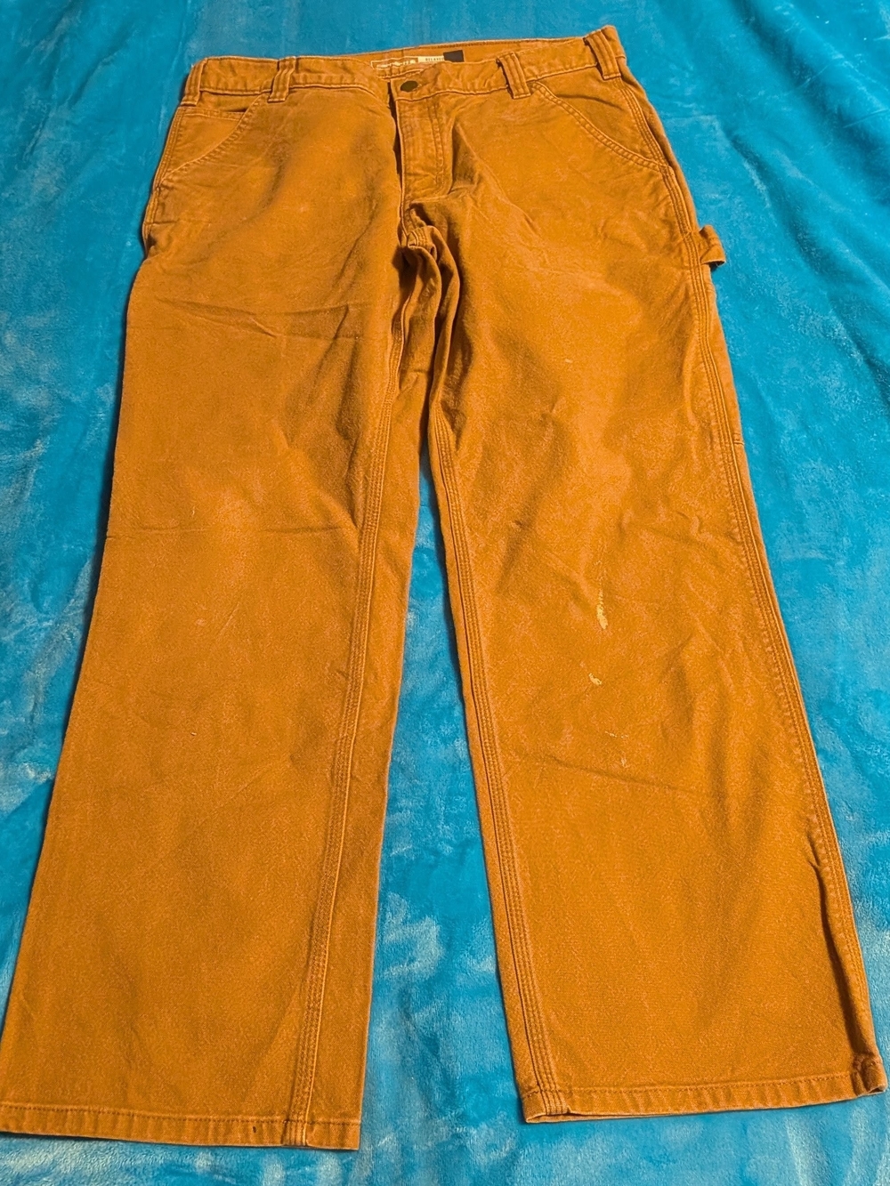 Carhartt Relaxed Fit Work Pants 34x30 Brown, Workwear, Utility Pants